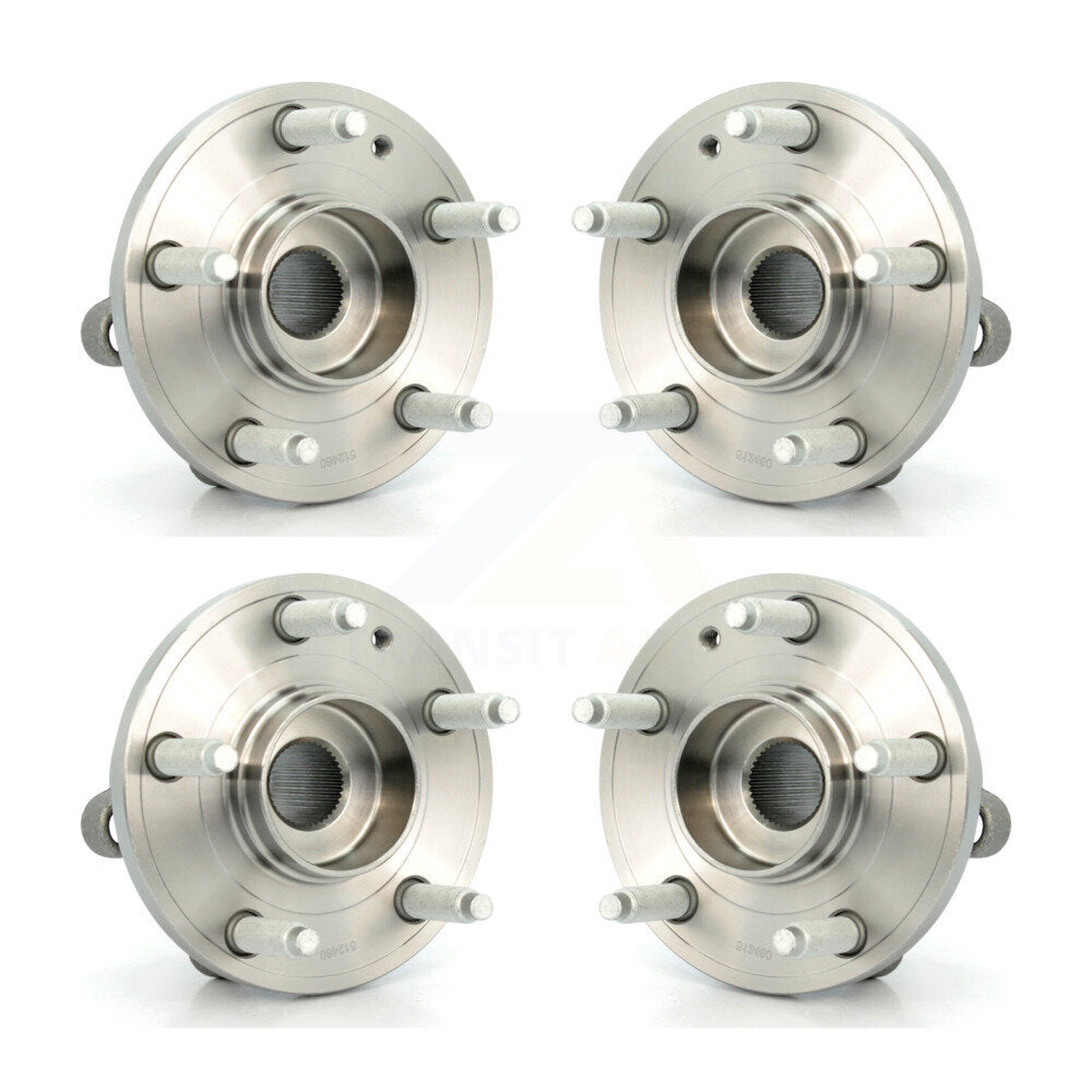 Front Rear Wheel Bearing & Hub Assembly Kit For Ford Explorer Police Interceptor