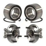 Front Rear Wheel Bearing And Hub Assembly Kit For Honda Civic