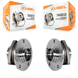 Rear Wheel Bearing & Hub Assembly Pair For Audi Volkswagen A3 Quattro Golf R S3