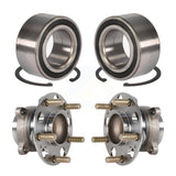Front Rear Wheel Bearing And Hub Assembly Kit For Honda Accord