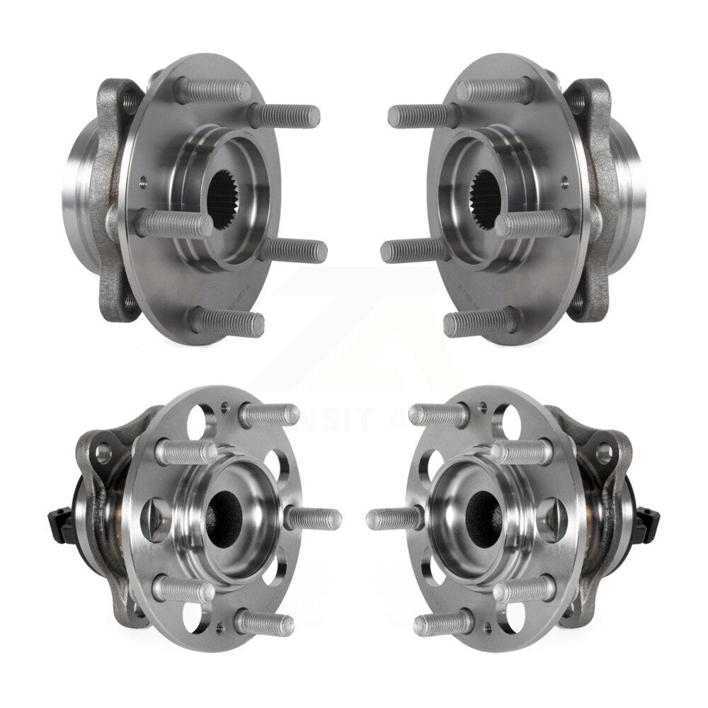 Front Rear Wheel Bearing & Hub Assembly Kit For Hyundai Elantra