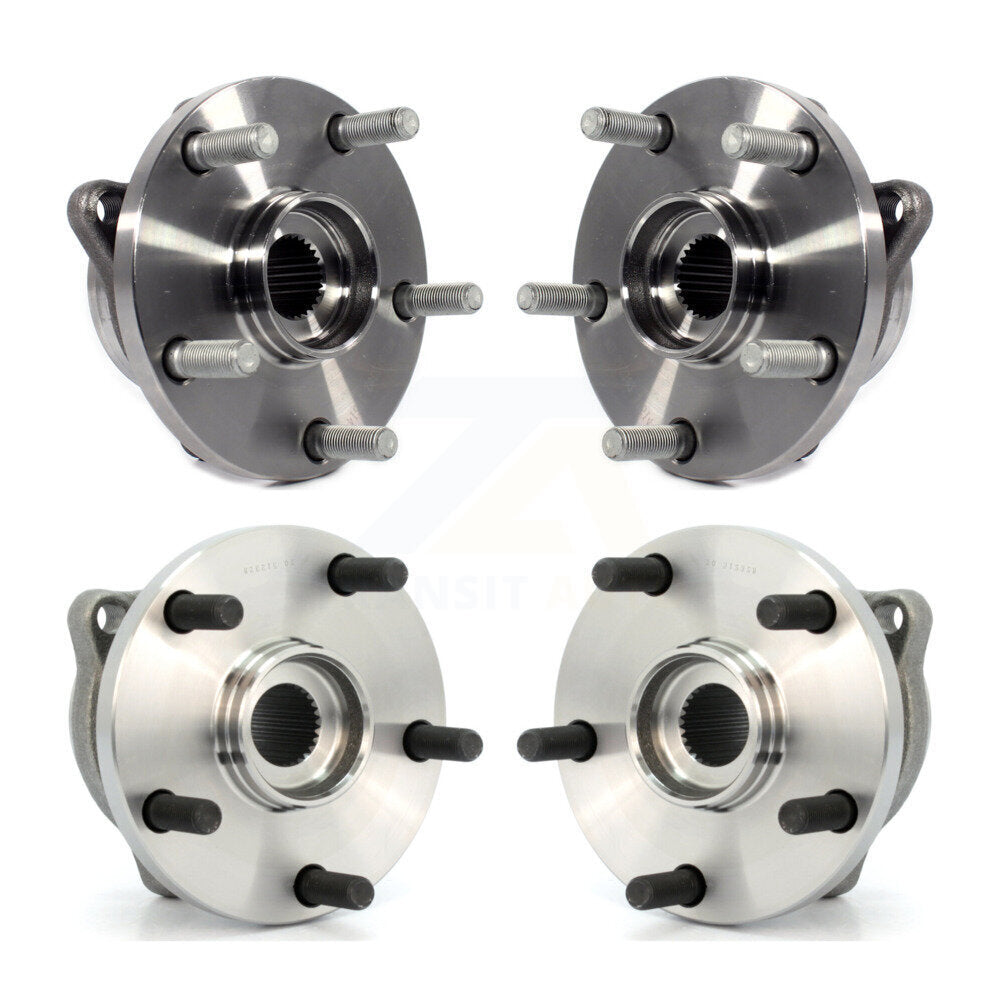 Front Rear Wheel Bearing & Hub Assembly Kit For 2006-2007 Subaru B9 Tribeca