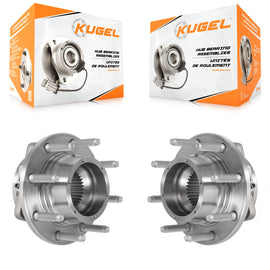 Front Wheel Bearing And Hub Assembly Pair For Ford F-250 Super Duty F-350 4WD