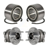 Front Rear Wheel Bearing And Hub Assembly Kit For Ford Escape Lincoln MKC C-Max