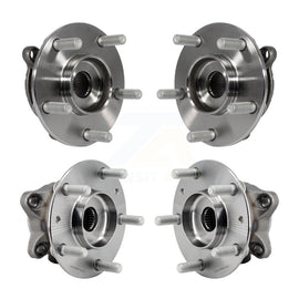 Front Rear Wheel Bearing & Hub Assembly Kit For 2016-2021 Mazda CX-3 AWD