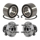 Front Rear Wheel Bearing And Hub Assembly Kit For 2015 Ford Edge FWD K70-101983