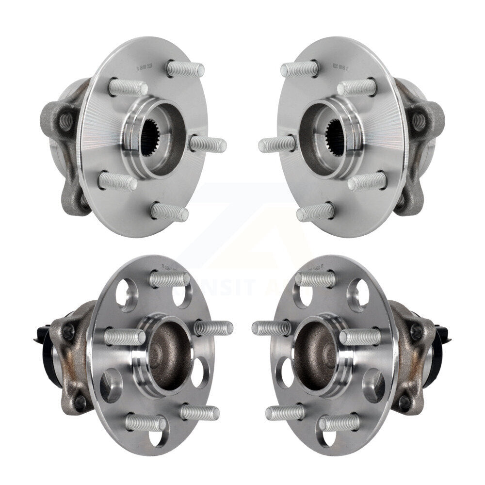Front Rear Wheel Bearing & Hub Assembly Kit For 2020 Toyota C-HR Limited/LE/XLE