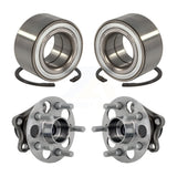 Front Rear Wheel Bearing And Hub Assembly Kit For 2008-2014 Scion xD K70-102136