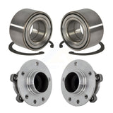 Front Rear Wheel Bearing And Hub Assembly Kit For 2016-2018 Fiat 500X FWD K70-102137