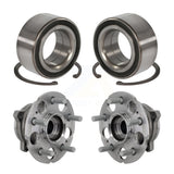Front Rear Wheel Bearing And Hub Assembly Kit For Honda Accord Crosstour AWD K70-102139