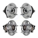 Front Rear Wheel Bearing & Hub Assembly Kit For 2019-2020 Toyota RAV4 FWD with GAS engine K70-102169