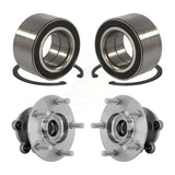 Front Rear Wheel Bearing And Hub Assembly Kit For 2016-2018 Mazda CX-9 AWD K70-102199