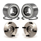 Front Rear Wheel Bearing And Hub Assembly Kit For 2004 Kia Spectra 1.8L with Non-ABS K70-102221