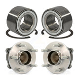 Front Rear Wheel Bearing And Hub Assembly Kit For 2004 Volvo S40 2.5L Old Body Style K70-102223