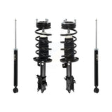 Front Rear Complete Shocks Strut And Coil Spring Assemblies Kit For Ford Fiesta