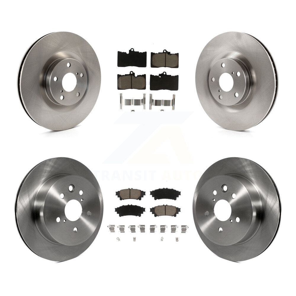 [Front+Rear] 14-15 Lexus IS350 C F Sport Premium OE Brake Kit & Ceramic Pads For Max Braking