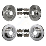 Front Rear Disc Brake Rotor Ceramic Pad Kit (6Pc) For Audi Q7 Volkswagen Touareg