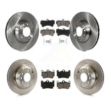 Front Rear Disc Brake Rotors And Ceramic Pads Kit (6Pc) For Audi Q7