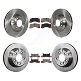 Front Rear Disc Brake Rotors And Ceramic Pads Kit (6Pc) For Porsche Cayenne