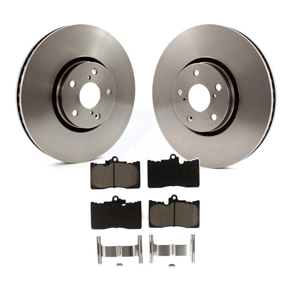 Front Brake Rotor Ceramic Pad Kit For Lexus IS350 IS200t GS350 IS300 GS430 GS460