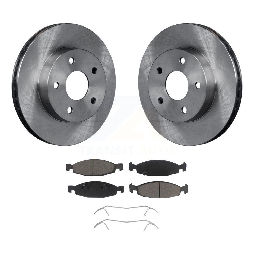 Front Disc Brake Rotors And Ceramic Pads Kit For Jeep Grand Cherokee