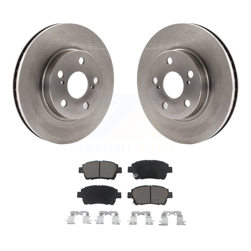 Front Disc Brake Rotors And Ceramic Pads Kit For 2000 Toyota Celica GT