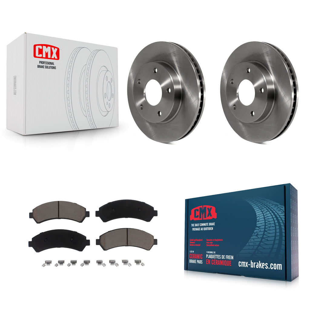Front Disc Brake Rotor Ceramic Pad Kit For Chevrolet S10 Blazer GMC Sonoma Jimmy