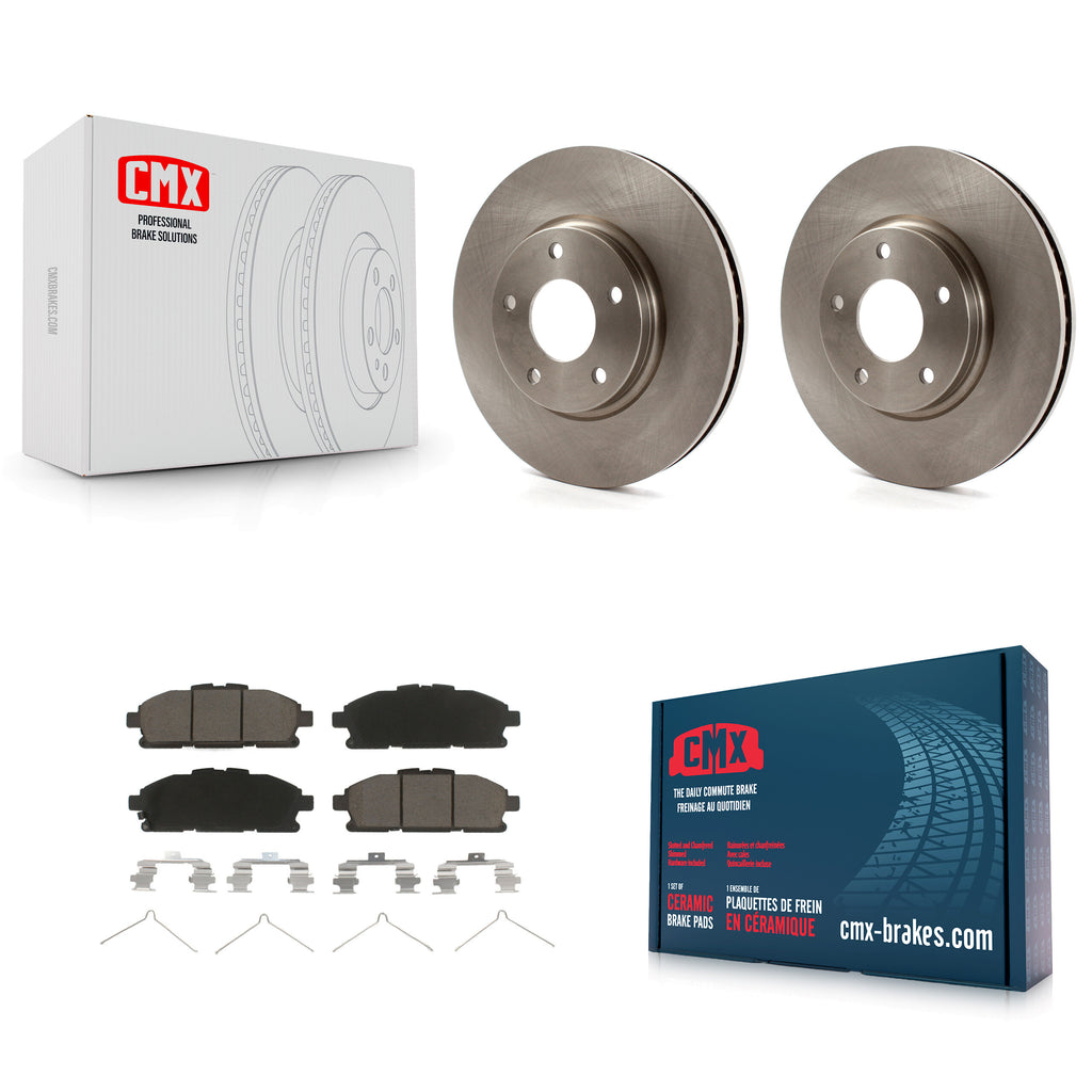 [Front] 2011-2017 Nissan Quest Premium OE Brake Rotors & Ceramic Pads Kit For Max Braking