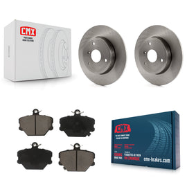 Front Disc Brake Rotors And Ceramic Pads Kit For Smart Fortwo