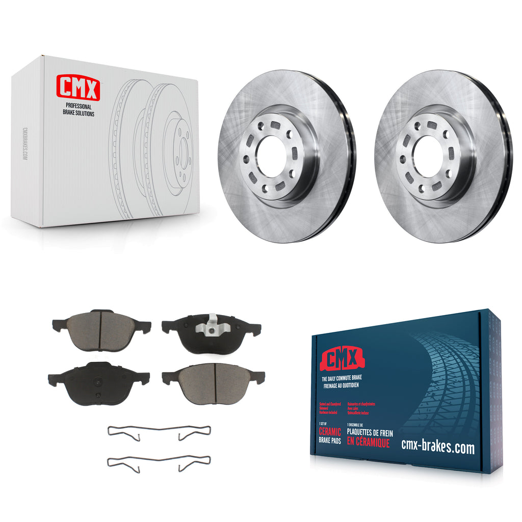 Front Disc Brake Rotors And Ceramic Pads Kit For Mazda 3 5 Sport