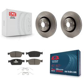 Front Disc Brake Rotors And Ceramic Pads Kit For Ford Focus Lincoln MKC