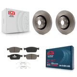 Front Disc Brake Rotors And Ceramic Pads Kit For Ford Focus Lincoln MKC