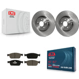Front Brake Rotors & Ceramic Pad Kit For Ford Escape Transit Connect Lincoln MKC