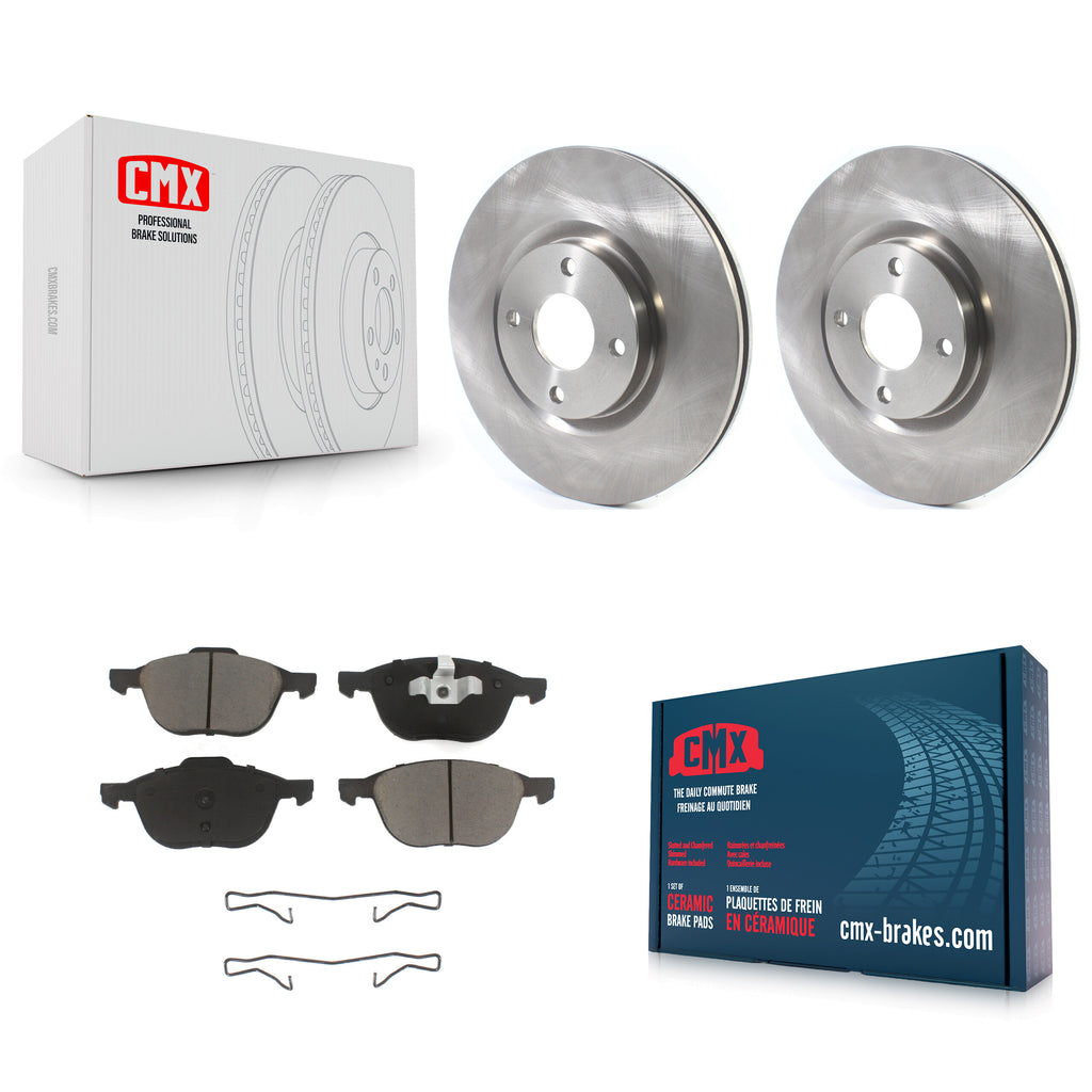 [Front] 2018-2022 Ford EcoSport Premium OE Brake Rotors & Ceramic Pads Kit For Max Braking