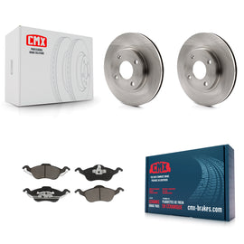 Front Disc Brake Rotors And Ceramic Pads Kit For Ford Focus