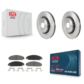Front Brake Rotors & Ceramic Pad Kit For Dodge Charger With 355mm Diameter Rotor
