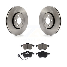 Charger l&#39;image dans la galerie, Front Disc Brake Rotors And Ceramic Pads Kit For Volkswagen Jetta Beetle Golf