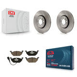 [Front] 2000-2001 Volkswagen Golf 2.0L Premium OE Brake Rotors & Ceramic Pads Kit For Max Braking