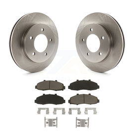 Front Disc Brake Rotors And Ceramic Pads Kit For Ford F-150 Heritage 4WD