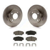 [Front] 2000-2005 Hyundai Accent Premium OE Brake Rotors & Ceramic Pads Kit For Max Braking