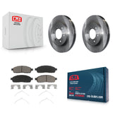 Front Disc Brake Rotors And Ceramic Pads Kit For Ford F-150 Lincoln Mark LT 4WD