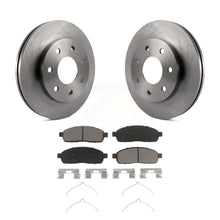 Charger l&#39;image dans la galerie, Front Disc Brake Rotors And Ceramic Pads Kit For Ford F-150 Lincoln Mark LT 4WD