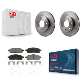 Front Disc Brake Rotors And Ceramic Pads Kit For Ford F-150 Lincoln Mark LT 4WD