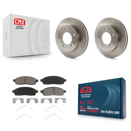 [Front] 2004 Ford F-150 4WD With 5 Lug Wheels Premium OE Brake Rotors & Ceramic Pads Kit For Max Braking