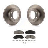 Front Disc Brake Rotors And Ceramic Pads Kit For Ford F-350 Super Duty F-450