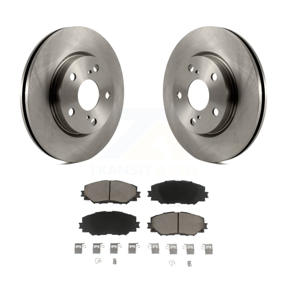 Front Brake Rotors Ceramic Pad Kit For Toyota RAV4 Scion xB Prius V Lexus HS250h