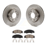 Front Disc Brake Rotors And Ceramic Pads Kit For Kia Spectra Spectra5