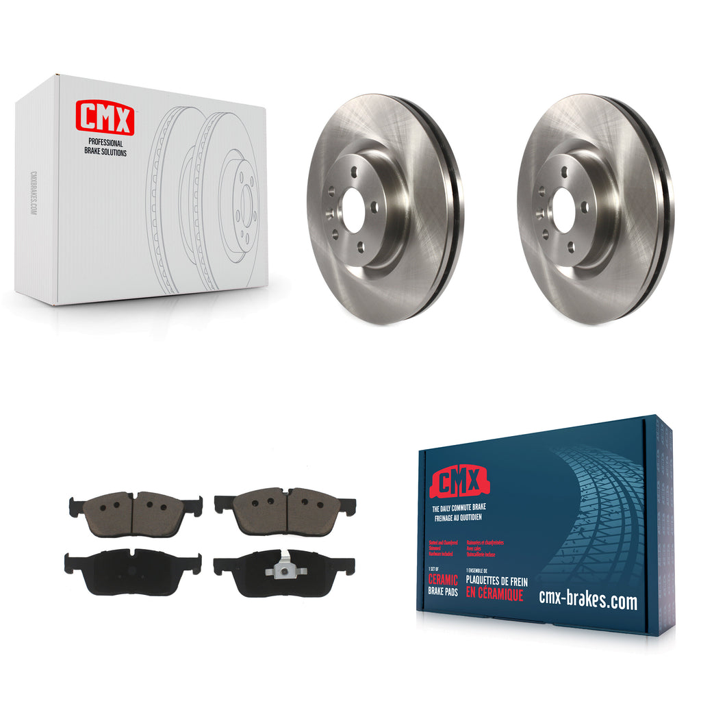Front Brake Rotors & Ceramic Pad Kit For Land Rover Discovery Sport Range Evoque