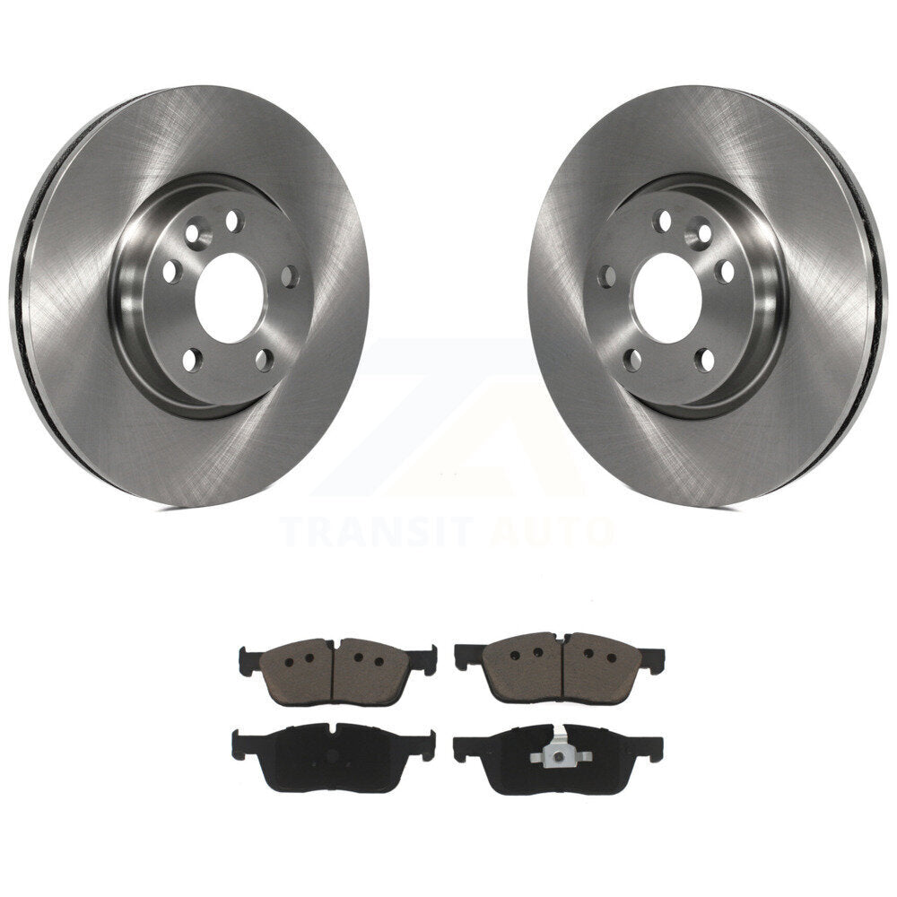 Front Disc Brake Rotors And Ceramic Pads Kit For Land Rover Range Evoque