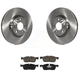 Front Disc Brake Rotors And Ceramic Pads Kit For Land Rover Range Evoque
